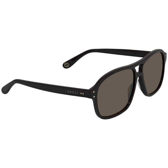 NEW Gucci Brown Aviator Men's Sunglasses - Picture 1 of 4